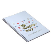 This Grandma Prays Retro Light Blue Prayer Journal Notizblock (Rechte Seite)