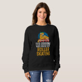 This Grandma was built for Roller Skating Grandma  Sweatshirt (Vorne ganz)