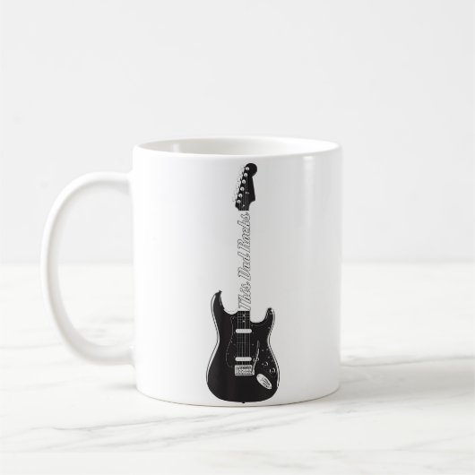 This Guitar Dad Rocks Music Fathers Day Gift Kaffeetasse (Links)