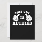 This Guy Is Retired Groovy Save The Date (Vorderseite)