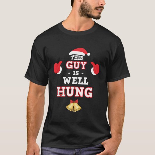 This Guy is Well Hung Funny Christmas Tree Balls S T-Shirt (Vorderseite)