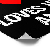 This Guy Loves His Amy Girlfriend Wife Valentine's Poster (Ecke)