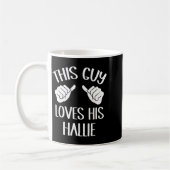 This Guy Loves His Hallie Valentine  Kaffeetasse (Links)