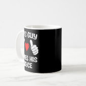This Guy Loves His Joyce Girlfriend Wife Valentine Kaffeetasse (Vorderseite Links)