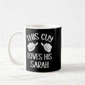 This Guy Loves His Sarah Valentine  Kaffeetasse (Links)