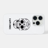 This Happy Smile Skull design  iPhone Hülle (Rückseite (Horizontal))