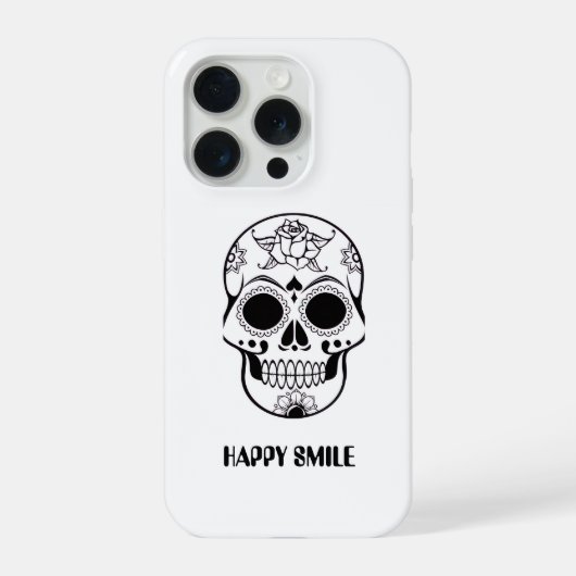 This Happy Smile Skull design  iPhone Hülle (Rückseite)