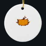 This harvest pumpkin T-shirt is perfect for the fa Keramik Ornament<br><div class="desc">This harvest pumpkin T-shirt is perfect for the fall,  bringing cozy autumn vibes to your everyday style. Classic T-Shirt.png</div>