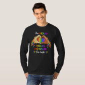 This Heart Holds No Space For Hate Lgbt Heart T-Shirt (Vorne ganz)