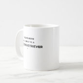 This Human Belongs... - White Mug Kaffeetasse (Vorderseite Links)