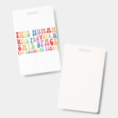 This Human Will Provide A Safe Space Gay LGBTQ Ausweis (Vorder- & Rückseite)