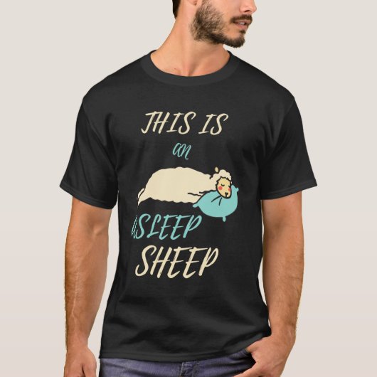 This Is An Asleep Sheep  Cute Sleeping  Sleep T-Shirt (Vorderseite)