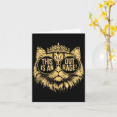 This Is An Outrage Funny Princess Cat Donut Gold W Karte (Gelbe Blume)