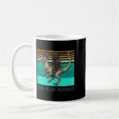 This Is An Outrage Funny Princess Cat Riding Dinos Kaffeetasse (Links)