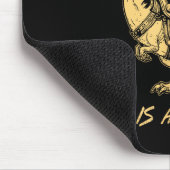 This Is An Outrage Funny Princess Cat Riding Dinos Mousepad (Ecke)