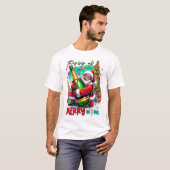 This Is As Merry As I Get – Santa with Champagne T-Shirt (Vorne ganz)