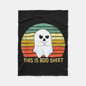This Is Boo Sheet Bull Funny Halloween Ghost Fleecedecke (Vorderseite)