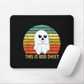 This Is Boo Sheet Bull Funny Halloween Ghost  Mousepad (Mit Mouse)