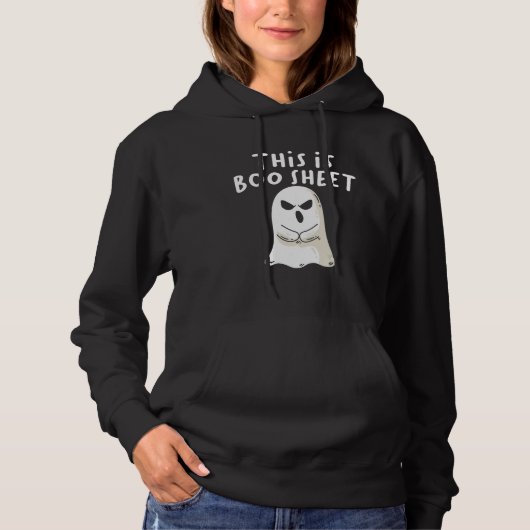 This Is Boo Sheet Ghost Retro Halloween Costume Me Hoodie (Vorderseite)