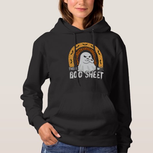This is boo sheet ghost retro halloween costume me hoodie (Vorderseite)