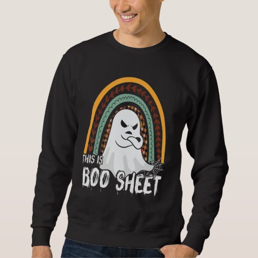 This is boo sheet ghost retro halloween costume me sweatshirt (Vorderseite)