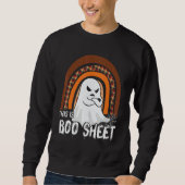 This is boo sheet ghost retro halloween costume me sweatshirt (Vorderseite)