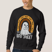 This is boo sheet ghost retro halloween costume me sweatshirt (Vorderseite)