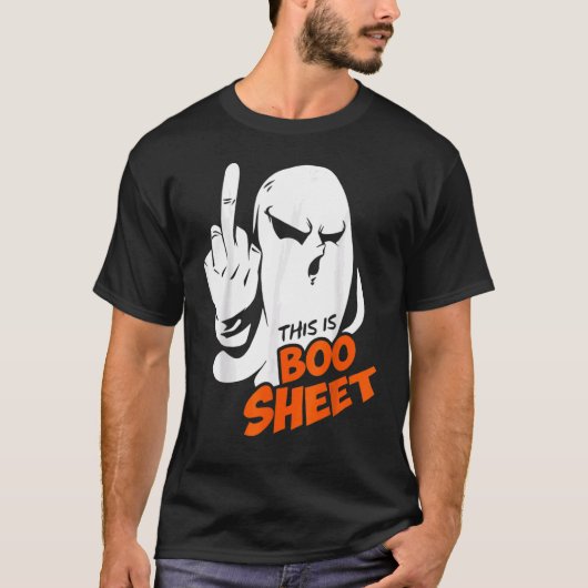 This Is Boo Sheet Ghost Retro Halloween Costume Me T-Shirt (Vorderseite)