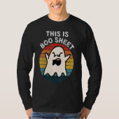 This Is Boo Sheet Ghost Retro Halloween Costume Me T-Shirt (Vorderseite)