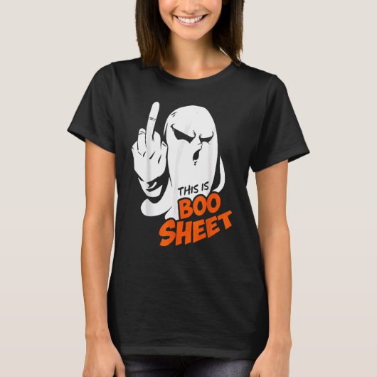 This Is Boo Sheet Ghost Retro Halloween Costume Me T-Shirt (Vorderseite)