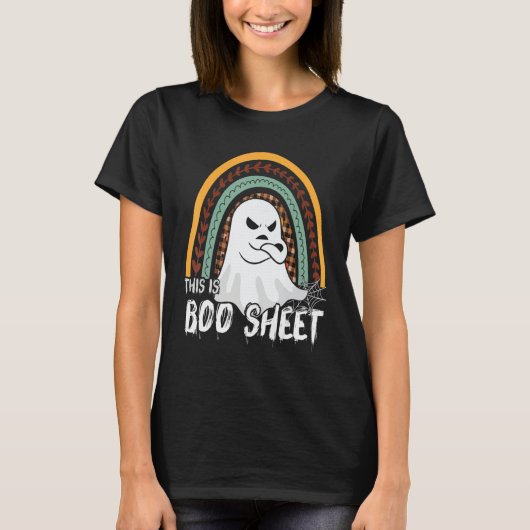 This is boo sheet ghost retro halloween costume me T-Shirt (Vorderseite)