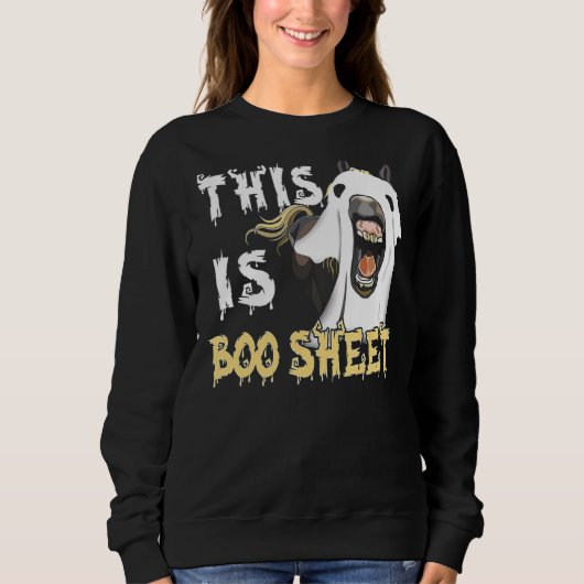 This Is Boo Sheet Horse Sweatshirt (Vorderseite)