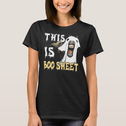 This Is Boo Sheet Horse T-Shirt (Vorderseite)