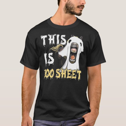 This Is Boo Sheet Horse T-Shirt (Vorderseite)