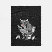 This Is Bullsht Sarcastic Funny  Fleecedecke (Vorderseite)