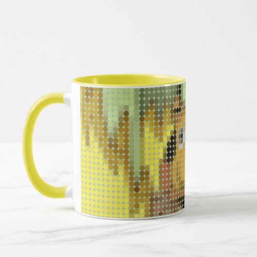 "This is Fine" Meme pixdot Tasse (Links)