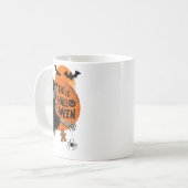 This is Halloween Scary Witch Retro Spooky Party Kaffeetasse (Vorderseite Links)