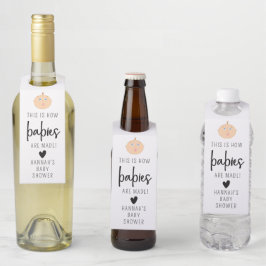 This is How Babies are Made Bottle Hanger Tags Flaschenanhänger