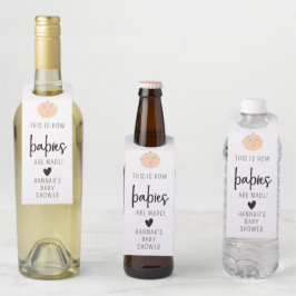 This is How Babies are Made Bottle Hanger Tags Flaschenanhänger