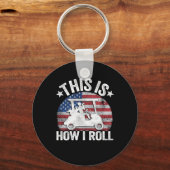 This Is How I Roll Funny Golfing Schlüsselanhänger (Vorderseite)