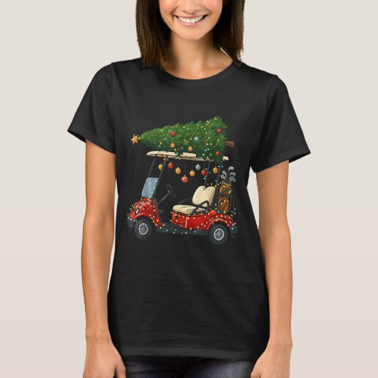 This Is How I Roll Golf Cart Christmas Funny Srt G T-Shirt (Vorderseite)