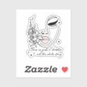 This is Just a Chapter Positive Quote  Aufkleber (Blatt)