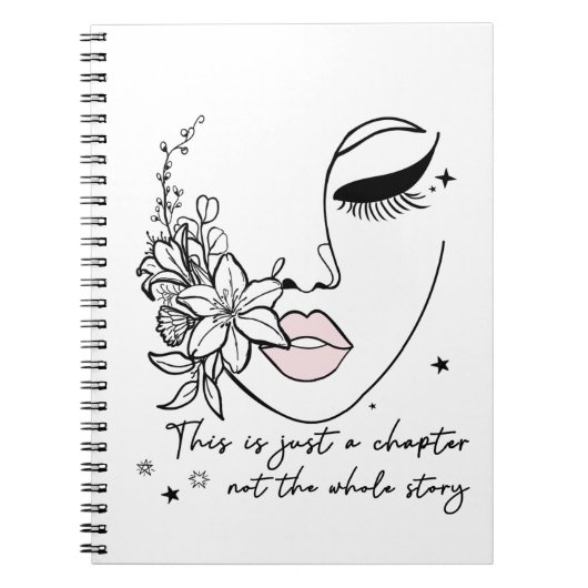 This is Just a Chapter Positive Quote  Notizblock (Vorderseite)