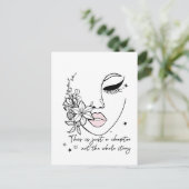 This is Just a Chapter Positive Quote  Postkarte (Stehend Vorderseite)
