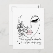 This is Just a Chapter Positive Quote  Postkarte (Vorne/Hinten)