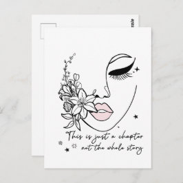 This is Just a Chapter Positive Quote Postkarte