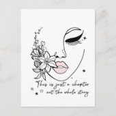 This is Just a Chapter Positive Quote  Postkarte (Vorderseite)