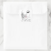 This is Just a Chapter Positive Quote  Quadratischer Aufkleber (Tasche)