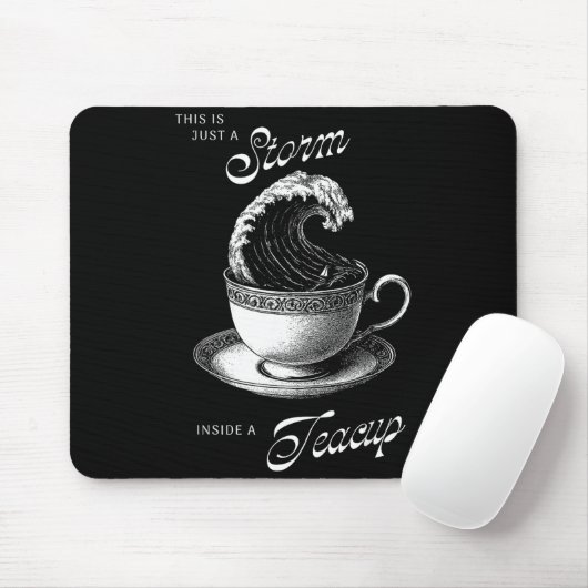 This Is Just A Inside A Teacup Funny Tea Lover Vin Mousepad (Mit Mouse)