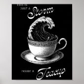 This Is Just A Inside A Teacup Funny Tea Lover Vin Poster (Vorne)